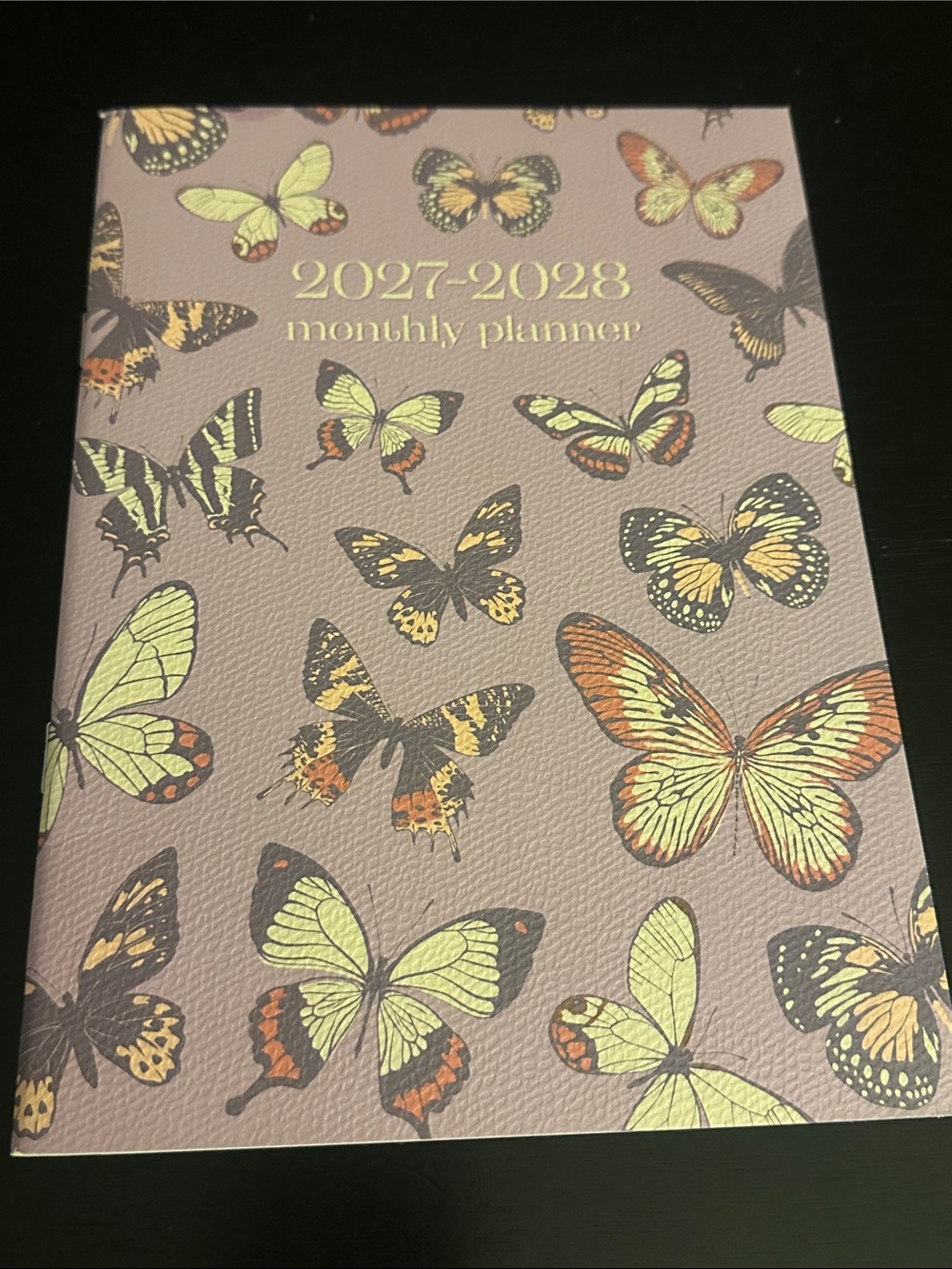 2027-2028 Monthly Planner – Butterfly Design in Mauve